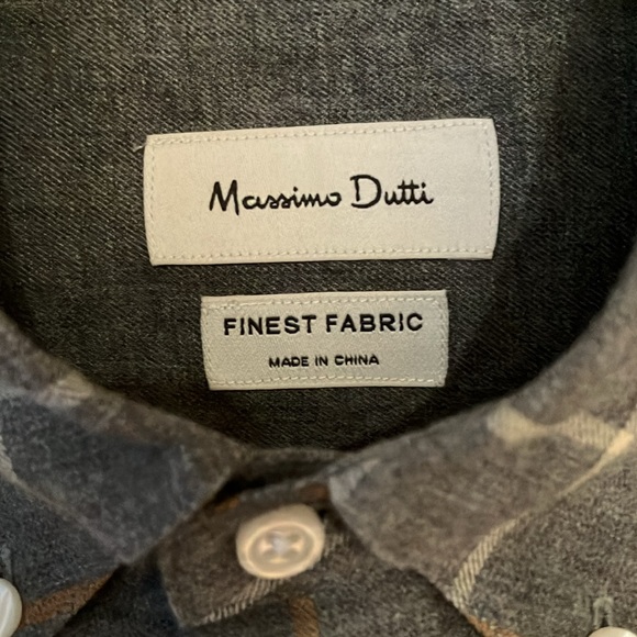 Mossimo Dutti, mens long sleeve button down casual shirt. Size Small. Grey - Picture 2 of 4